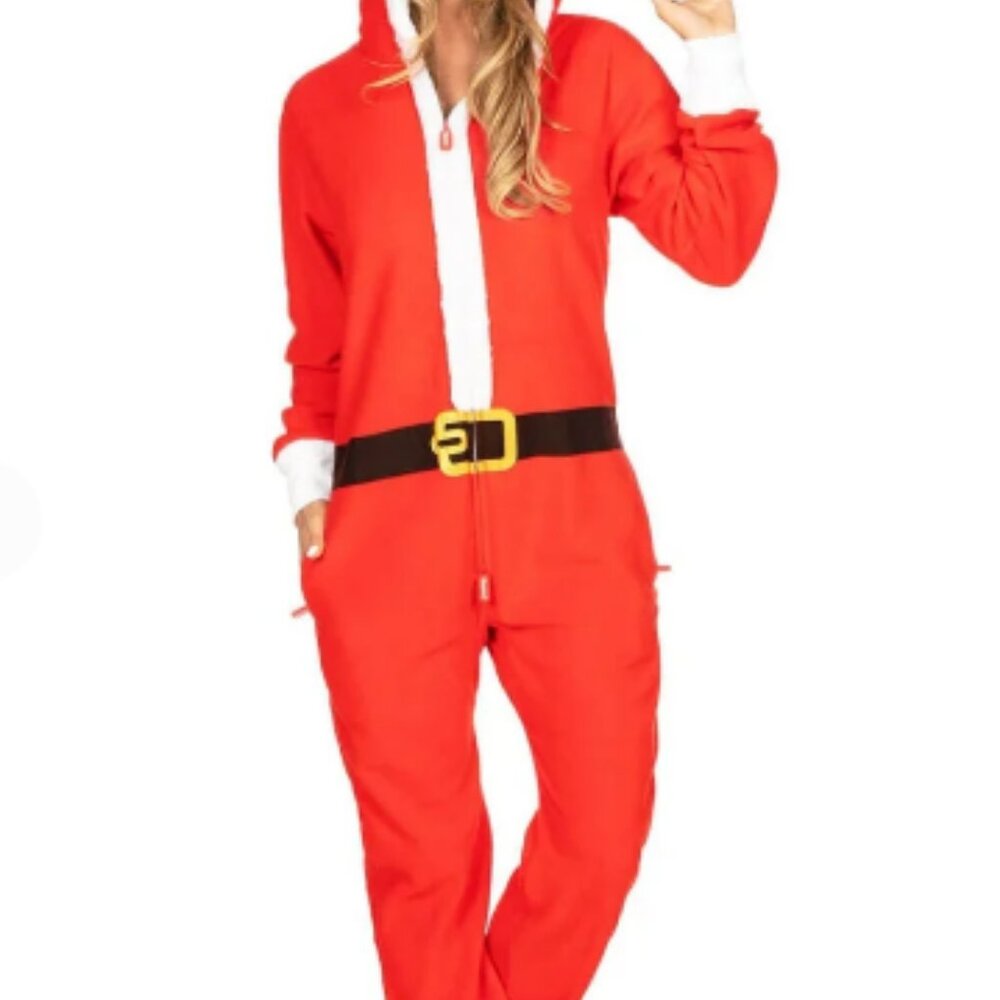 Tispy Elves Santa Jumpsuit, Size small